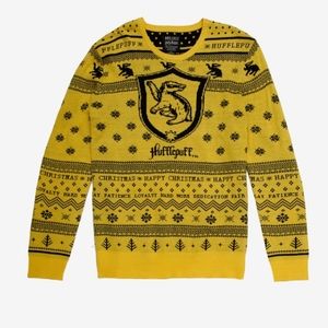 Box Lunch Harry Potter Hufflepuff Holiday Sweater